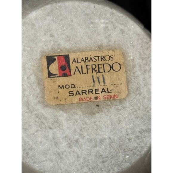 Vintage Alabastor Mortar - Made in Spain - 3" Tall / 4" Diameter - Picture 2 of 5